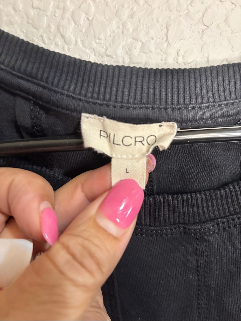 Pilcro Charcoal Short Sleeve Pleated-Hem Tee - Picture 4 of 5
